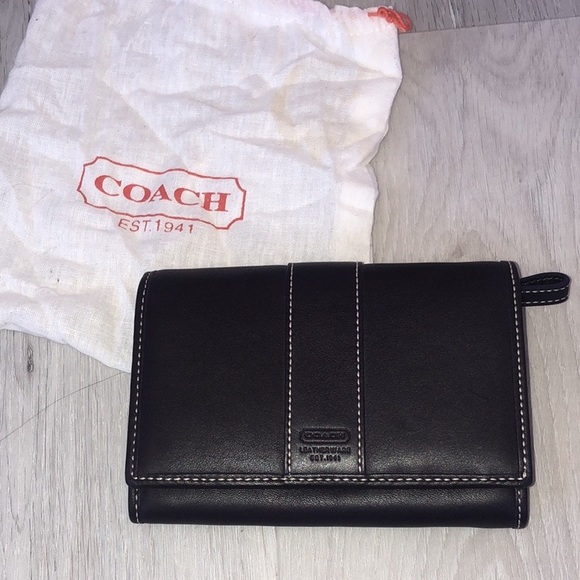 NWOT COACH Vintage Genuine Leatherware Medium Wallet Billfold, Chocolate Brown - Picture 16 of 16